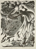 Maui and Mahuika (Maui escaping from Mahuika)