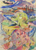 Taupo Landscape with Horses