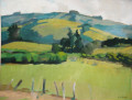 Landscape with Fence and Hills