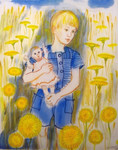 Study for "Rachel in the Dandelions"