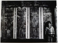Maori boy beside Panels