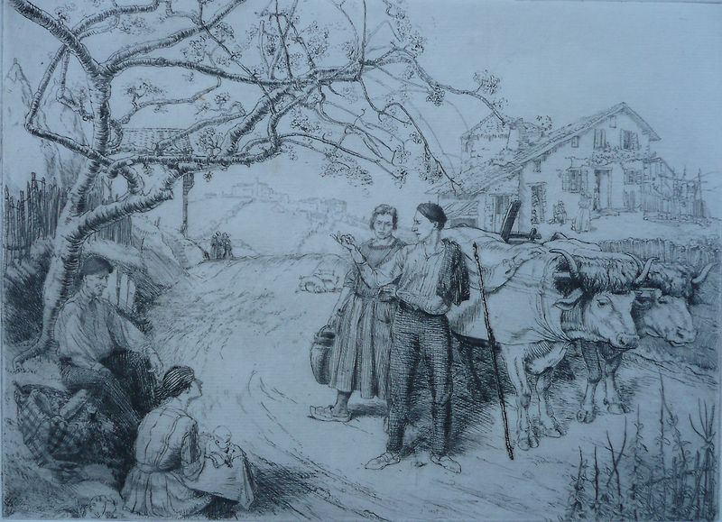 Peasants with Oxen